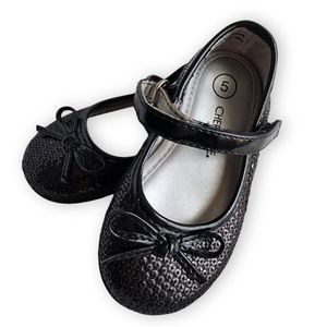Black Sequin Mary Jane Shoes, Kid's Size 5